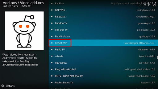 Install Reddit.com Kodi Addon 5