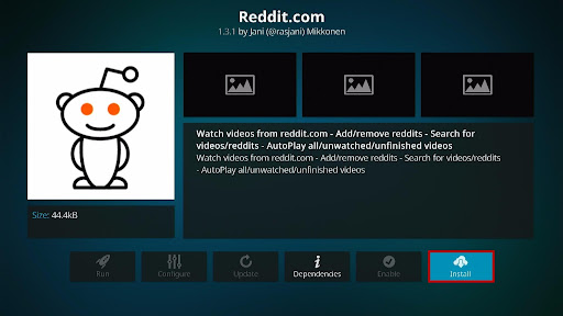 Install Reddit.com Kodi Addon 6