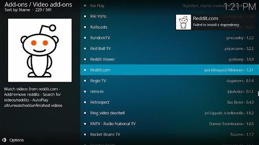 Install Reddit.com Kodi Addon 8