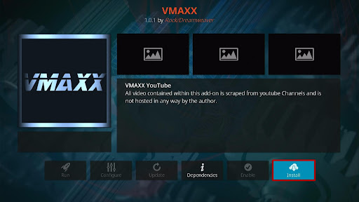 Install VMAXX Kodi Addon 19