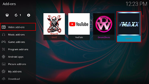 Install VMAXX Kodi Addon 23