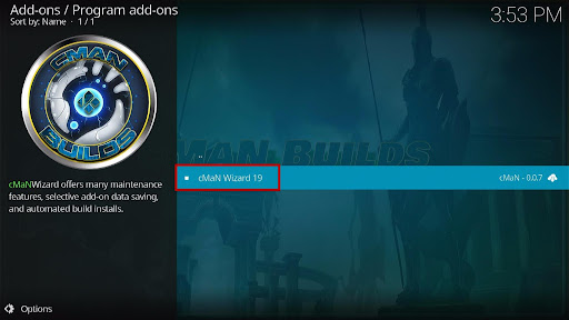 Install Wave Kodi Build 19