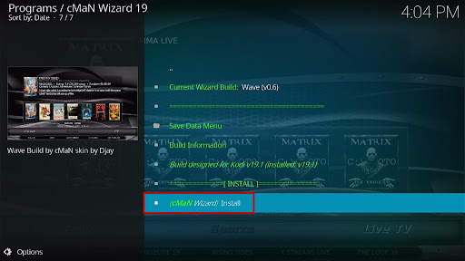 Install Wave Kodi Build 28