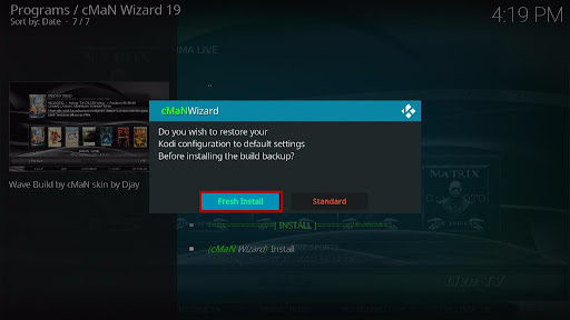 Install Wave Kodi Build 31