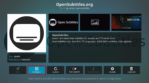 Install the Opensubtitles on your Kodi 8