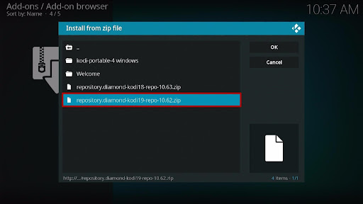 Install the Third-party Kodi Addon on Kodi 19.1 Matrix 15