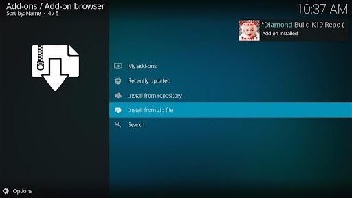 Install the Third-party Kodi Addon on Kodi 19.1 Matrix 16