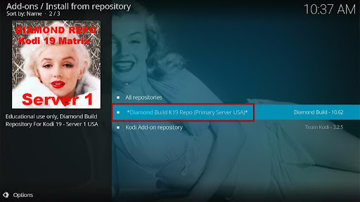 Install the Third-party Kodi Addon on Kodi 19.1 Matrix 18