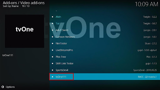 Install tvOne Kodi Addon 18