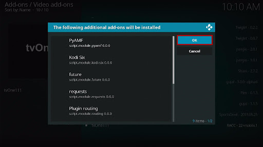 Install tvOne Kodi Addon 20