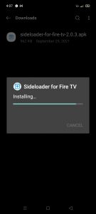 Install Sideloader for Fire TV App on Your Android 10