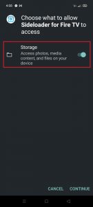 Install Sideloader for Fire TV App on Your Android 12