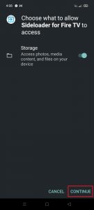 Install Sideloader for Fire TV App on Your Android 13
