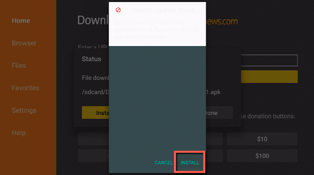 Install TDUK FireOS Update Blocker On Firestick Step 15