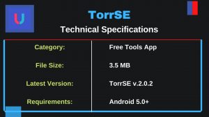 Torrse App Tech Specs 1