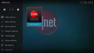 Install CNET Podcasts Kodi Addon 10