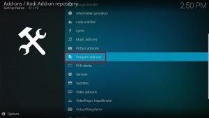 Backup and Restore on Kodi Step 1.4