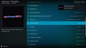 How to Get Subtitles on Kodi Using Podnapisi.net Step 2.7