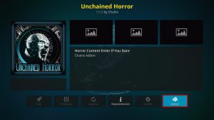 Install Unchained Horror Kodi Addon 19