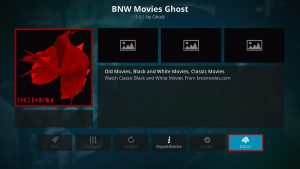 Install BNW Movies Ghost Kodi Addon 19