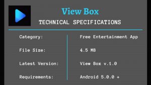 ViewBox Tech Specs 1