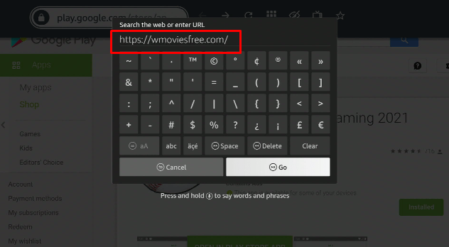 Stream WMoviesFree Website on Amazon FireStick Step 11