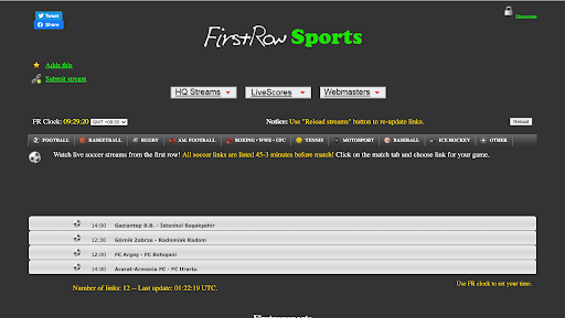 Watch FirstRowSports on macOS