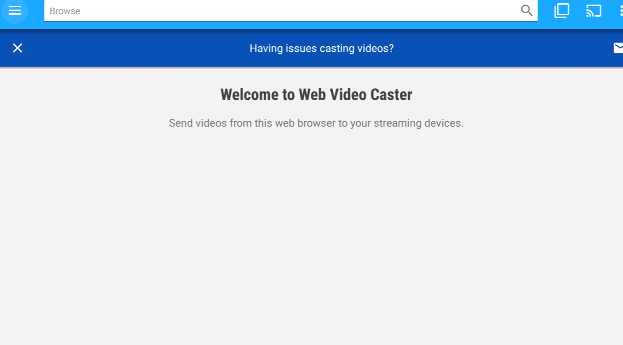 Web Video Caster app