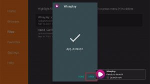 Install Wiseplay on Firestick 18