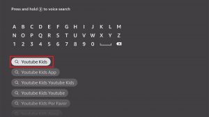 Install YouTube Kids App on your Fire TV stick step 4