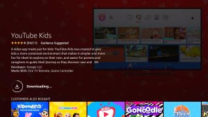 Install YouTube Kids App on your Fire TV stick step 7