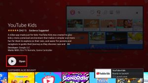 Install YouTube Kids App on your Fire TV stick step 9