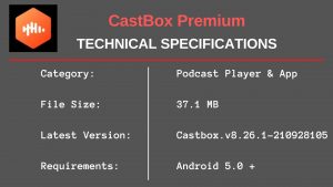 CastBox Premium Tech Specs 2