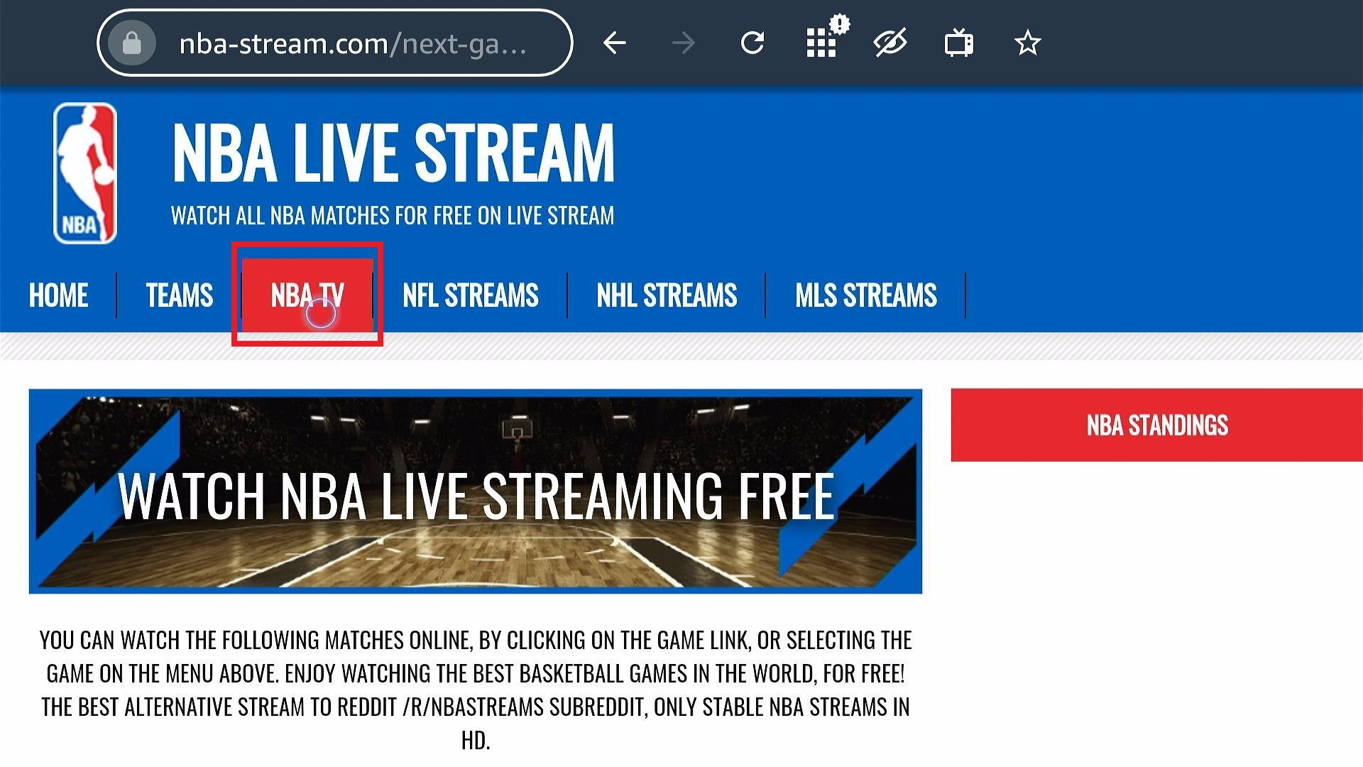 NBA-Stream Website (7)