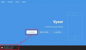 Vysor app