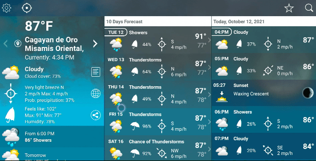 Weather XL Pro app
