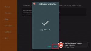 Install the AdBlocker Ultimate app on your Fire TV Stick 18