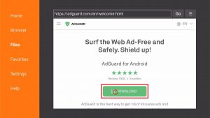 Install the Adguard app on your Fire TV Stick 15