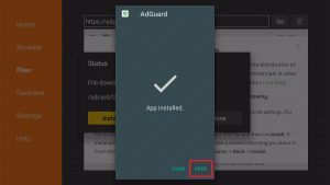 Install the Adguard app on your Fire TV Stick 19
