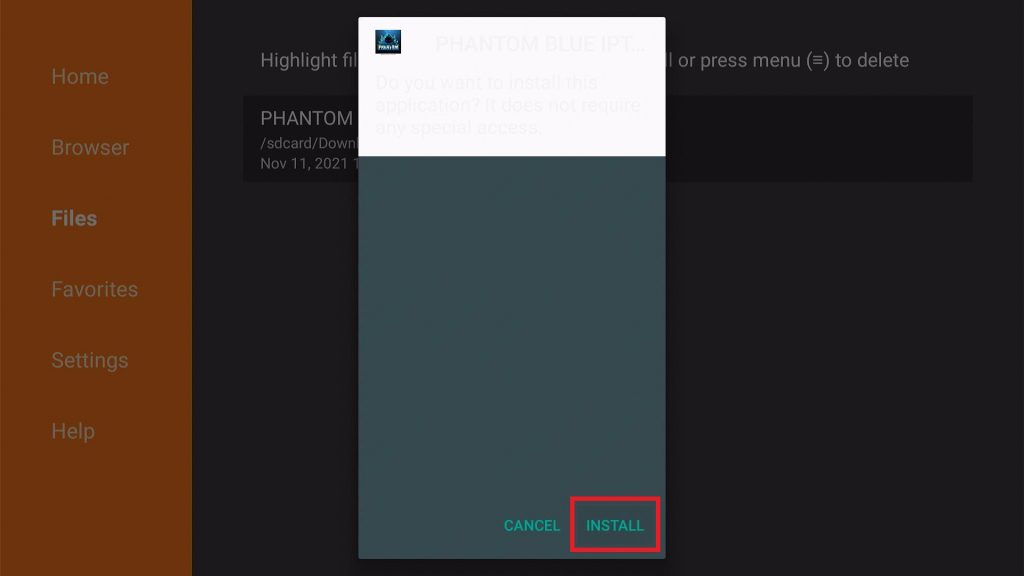 How to Install Phantom Blue IPTV App on Fire TV Stick 16
