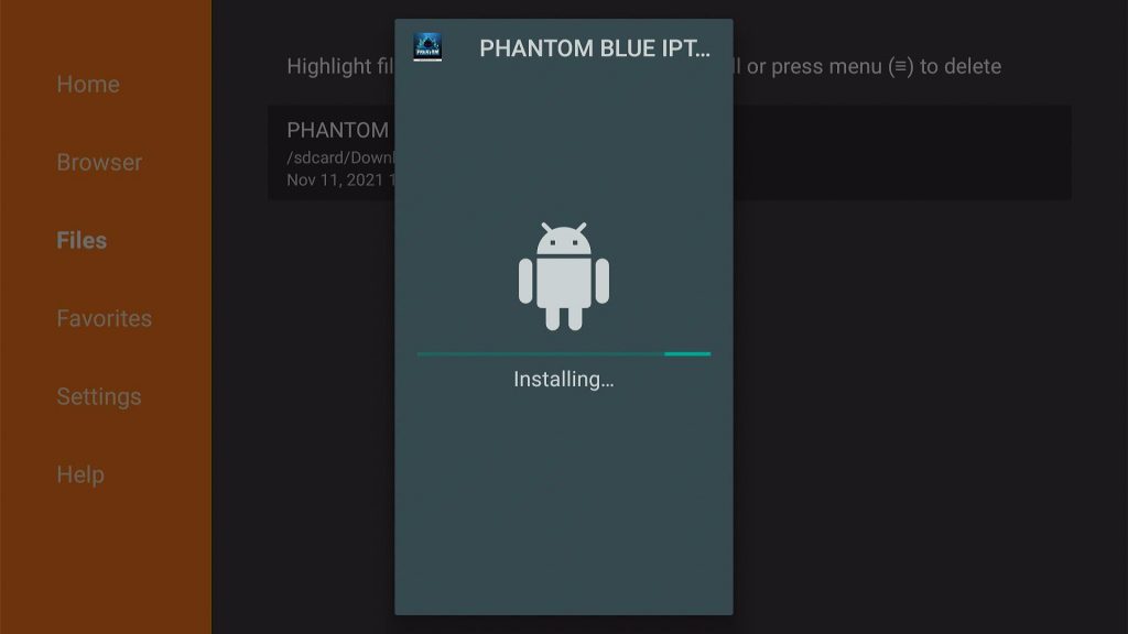 How to Install Phantom Blue IPTV App on Fire TV Stick 17