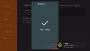 Install the Premier Sports app on your Fire TV Stick 18
