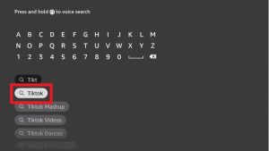 Tiktok on Firestick 3