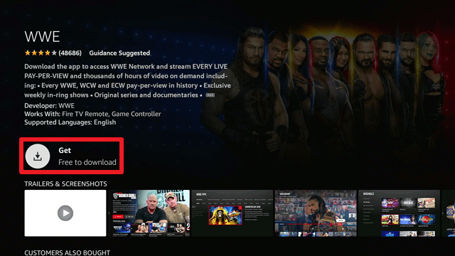 WWE on Firestick 1