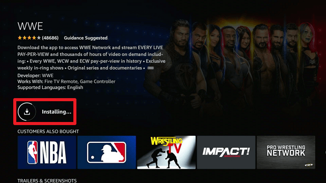 WWE on Firestick 2