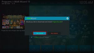 Install Project BL Kodi Build Step 29