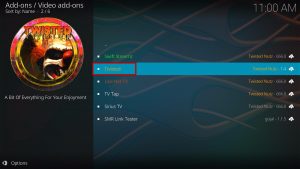 Install Twisted Kodi Addon 19