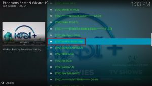 Install K19 Plus Kodi Build Step 27
