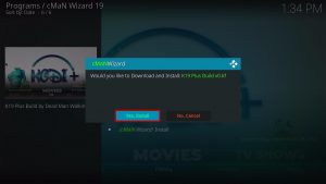 Install K19 Plus Kodi Build Step 29