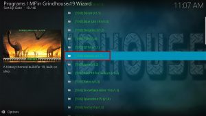 Install Historic Kodi Build